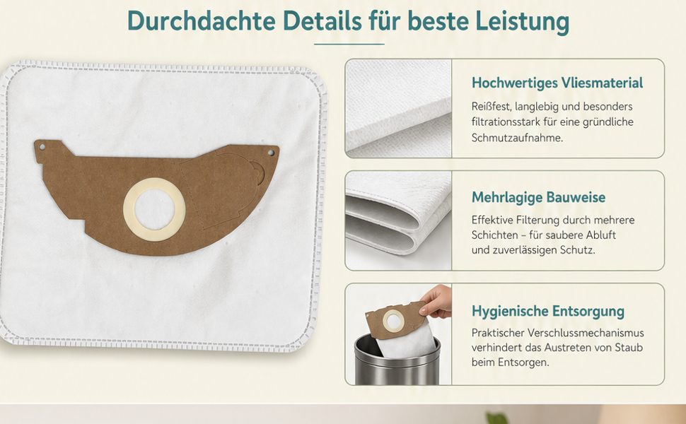 Info Staubbeutel K510M - Bild2