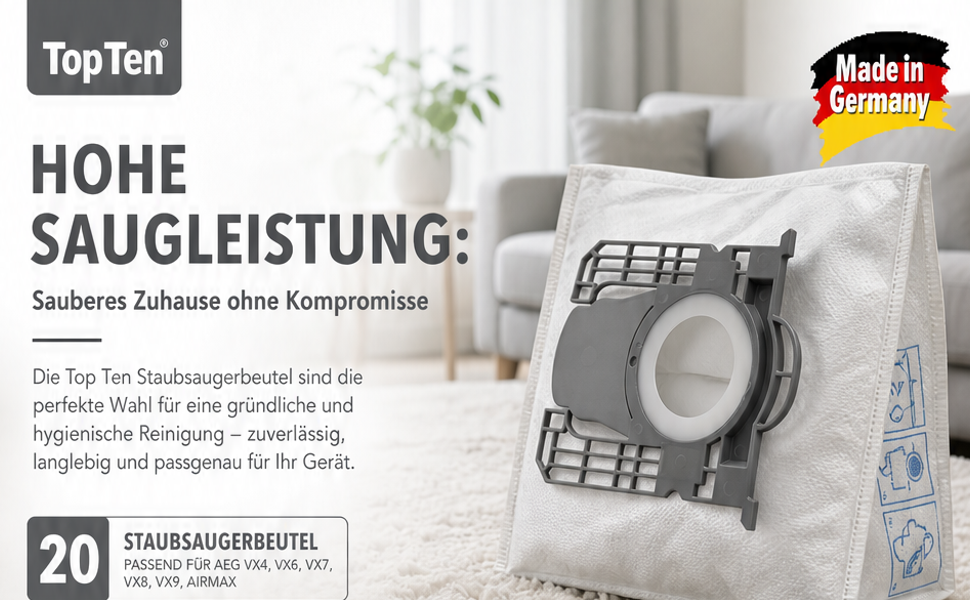 Info Staubbeutel PH10Mic - Bild1