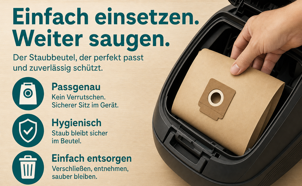 Info Staubbeutel RA15 - Bild3