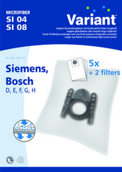 Staubsaugerbeutel passend für Bosch Activa 60-69 - 5 Staubbeutel - Microvlies