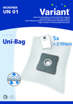 Staubsaugerbeutel Grundig Typ E - Hygiene Bag - 5 Staubbeutel - Microvlies