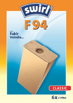 Staubsaugerbeutel Swirl F94 - 6 Beutel - Papier