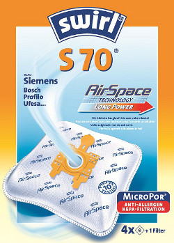 Staubsaugerbeutel-Typ: S70 - Material: Airspace Technologie - Anzahl: 1