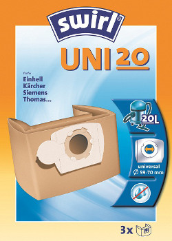 Staubsaugerbeutel-Typ: UNI20 - Material: Papier - Anzahl: 1