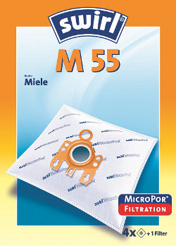 Staubsaugerbeutel Swirl M55 - 4 Beutel - Microvlies