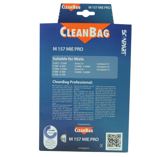 Staubsaugerbeutel Miele CleanBag Professional Microfleece F/J/M