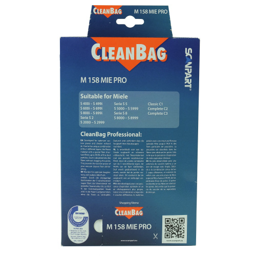 Staubsaugerbeutel Miele CleanBag Professional Microfleece G/N