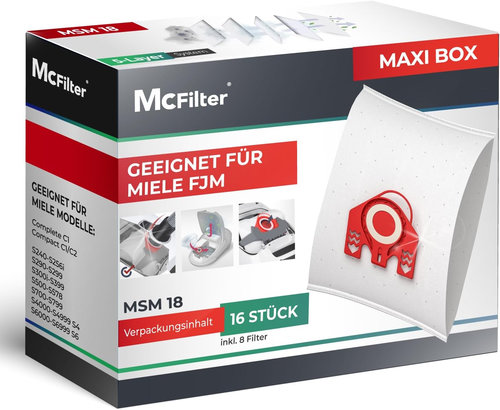 Staubsaugerbeutel Miele FJM Serie S2 S3 S4 S5 S6 S7, Complete C1, Compact C1/C2