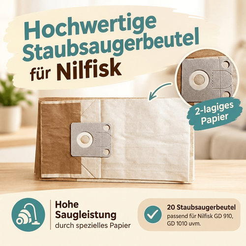 Staubsaugerbeutel Nilfisk GD 1010