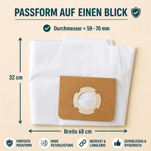 Staubsaugerbeutel Nilfisk-Alto Attix 30-.. Serie